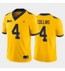 Michigan Wolverines Nico Collins Yellow Alternate Men'S Jersey Michigan Wolverines Nico Collins Yellow Alternate Men'S Jersey