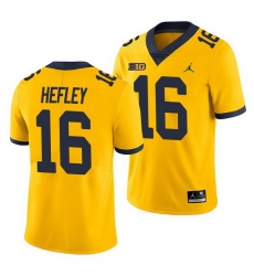 Michigan Wolverines Ren Hefley Yellow Game Men'S Jersey Michigan Wolverines Ren Hefley Yellow Game Men'S Jersey
