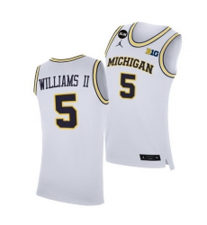 Michigan Wolverines Terrance Williams Ii 2021 Big Ten Regular Season Champions Blm White Jersey Michigan Wolverines Terrance Williams Ii 2021 Big Ten Regular Season Champions Blm White Jersey