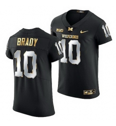 Michigan Wolverines Tom Brady Golden Edition Nfl Alumni Mvp Black Jersey Michigan Wolverines Tom Brady Golden Edition Nfl Alumni Mvp Black Jersey