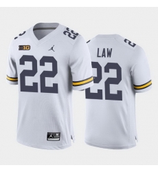 Michigan Wolverines Ty Law White Away Men'S Jersey Michigan Wolverines Ty Law White Away Men'S Jersey