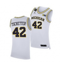 Michigan Wolverines Will Tschetter White Home Jersey