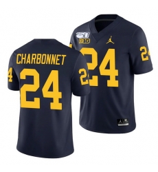 Michigan Wolverines Zach Charbonnet Navy College Football Men'S Jersey Michigan Wolverines Zach Charbonnet Navy College Football Men'S Jersey