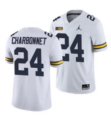 Michigan Wolverines Zach Charbonnet White College Football Men'S Jersey Michigan Wolverines Zach Charbonnet White College Football Men'S Jersey