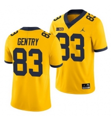 Michigan Wolverines Zach Gentry Yellow Game Men'S Jersey Michigan Wolverines Zach Gentry Yellow Game Men'S Jersey