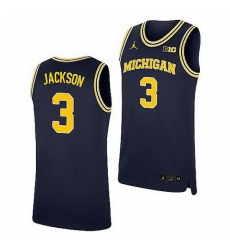 Michigan Wolverines Zeb Jackson Navy Replica College Basketball Jersey Michigan Wolverines Zeb Jackson Navy Replica College Basketball Jersey