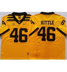 George Kittle Yellow Iowa Hawkeyes Alumni Football Game Jersey George Kittle Yellow Iowa Hawkeyes Alumni Football Game Jersey