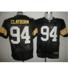 Hawkeyes #94 Adrian Clayborn Black Embroidered NCAA Jersey Hawkeyes #94 Adrian Clayborn Black Embroidered NCAA Jersey