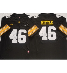 Iowa Hawkeyes White #46 KITTLE Black Stitched NCAA Jersey Iowa Hawkeyes White #46 KITTLE Black Stitched NCAA Jersey