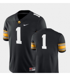 Men Iowa Hawkeyes 1 Black College Football 2018 Game Jersey Men Iowa Hawkeyes 1 Black College Football 2018 Game Jersey