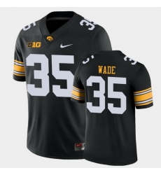 Men Iowa Hawkeyes Barrington Wade Game Black College Football Jersey Men Iowa Hawkeyes Barrington Wade Game Black College Football Jersey