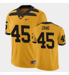 Men Iowa Hawkeyes Deontae Craig College Football Gold Alternate Game Jersey Men Iowa Hawkeyes Deontae Craig College Football Gold Alternate Game Jersey