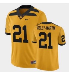 Men Iowa Hawkeyes Ivory Kelly Martin College Football Gold Alternate Game Jersey Men Iowa Hawkeyes Ivory Kelly Martin College Football Gold Alternate Game Jersey