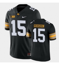 Men Iowa Hawkeyes Tyler Goodson Game Black College Football Jersey Men Iowa Hawkeyes Tyler Goodson Game Black College Football Jersey