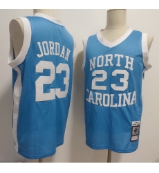 Men North Carolina Tar Heels #23 Michael Jordan 1983-84 Throwback Blue Stitched NCAA Basketball Jersey