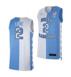 North Carolina Tar Heels Caleb Love 2021 Blue White Split Edition Special Jersey North Carolina Tar Heels Caleb Love 2021 Blue White Split Edition Special Jersey