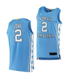 North Carolina Tar Heels Caleb Love Blue Authentic Jersey North Carolina Tar Heels Caleb Love Blue Authentic Jersey