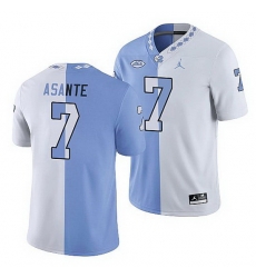 North Carolina Tar Heels Eugene Asante College Football White Blue Split Edition Game Jersey North Carolina Tar Heels Eugene Asante College Football White Blue Split Edition Game Jersey