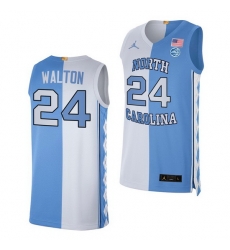 North Carolina Tar Heels Kerwin Walton 2021 Blue White Split Edition Special Jersey North Carolina Tar Heels Kerwin Walton 2021 Blue White Split Edition Special Jersey