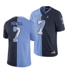 North Carolina Tar Heels Sam Howell College Football Navy Blue Split Edition Game Jersey North Carolina Tar Heels Sam Howell College Football Navy Blue Split Edition Game Jersey