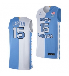 North Carolina Tar Heels Vince Carter 2021 Blue White Split Edition Special Jersey North Carolina Tar Heels Vince Carter 2021 Blue White Split Edition Special Jersey