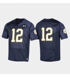 Men Notre Dame Fighting Irish 12 Navy Premier Football Jersey Men Notre Dame Fighting Irish 12 Navy Premier Football Jersey