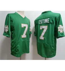 Men Notre Dame Fighting Irish Audric Estime #7 Green 2023 Stitched Jersey Men Notre Dame Fighting Irish Audric Estime #7 Green 2023 Stitched Jersey