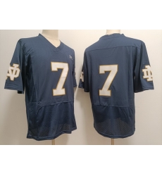 Men Notre Dame Fighting Irish Audric Estime #7 Navy Blue 2023 Stitched No Name Jersey Men Notre Dame Fighting Irish Audric Estime #7 Navy Blue 2023 Stitched No Name Jersey