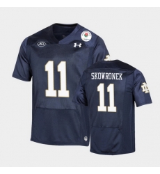 Men Notre Dame Fighting Irish Ben Skowronek 2021 Rose Bowl Navy College Football Jersey Men Notre Dame Fighting Irish Ben Skowronek 2021 Rose Bowl Navy College Football Jersey