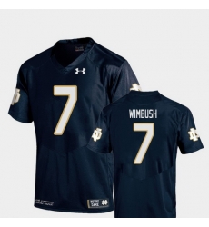 Men Notre Dame Fighting Irish Brandon Wimbush 7 Navy College Football Replica Jersey Men Notre Dame Fighting Irish Brandon Wimbush 7 Navy College Football Replica Jersey