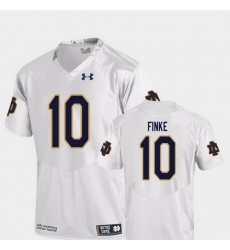 Men Notre Dame Fighting Irish Chris Finke 10 White College Football Replica Jersey Men Notre Dame Fighting Irish Chris Finke 10 White College Football Replica Jersey