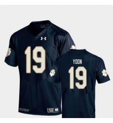 Men Notre Dame Fighting Irish Justin Yoon 19 Navy College Football Replica Jersey Men Notre Dame Fighting Irish Justin Yoon 19 Navy College Football Replica Jersey