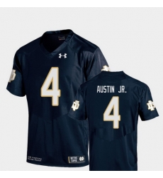 Men Notre Dame Fighting Irish Kevin Austin Jr. 4 Navy College Football Replica Jersey Men Notre Dame Fighting Irish Kevin Austin Jr. 4 Navy College Football Replica Jersey