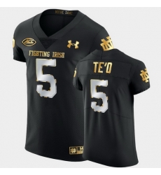 Men Notre Dame Fighting Irish Manti Te'O Golden Edition Black Authentic Jersey Men Notre Dame Fighting Irish Manti Te'O Golden Edition Black Authentic Jersey