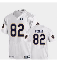 Men Notre Dame Fighting Irish Nic Weishar 82 White College Football Replica Jersey Men Notre Dame Fighting Irish Nic Weishar 82 White College Football Replica Jersey