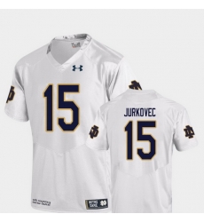 Men Notre Dame Fighting Irish Phil Jurkovec 15 White College Football Replica Jersey Men Notre Dame Fighting Irish Phil Jurkovec 15 White College Football Replica Jersey