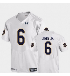 Men Notre Dame Fighting Irish Tony Jones Jr. 6 White College Football Replica Jersey Men Notre Dame Fighting Irish Tony Jones Jr. 6 White College Football Replica Jersey