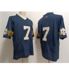Notre Dame Fighting Irish Audric Estime #7 Navy Blue No Name 2023 Stitched Jersey Notre Dame Fighting Irish Audric Estime #7 Navy Blue No Name 2023 Stitched Jersey
