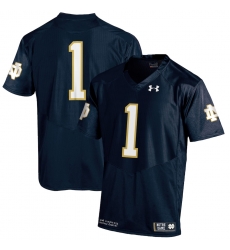 Under Armour #1 Notre Dame Fighting Irish Navy Authentic Football Jersey Under Armour #1 Notre Dame Fighting Irish Navy Authentic Football Jersey