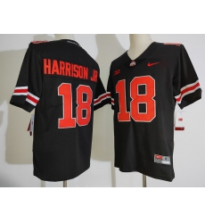 Men Ohio State Buckeyes 18 Marvin Harrison Jr. Black College Football Jersey Men Ohio State Buckeyes 18 Marvin Harrison Jr. Black College Football Jersey