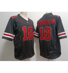 Men Ohio State Buckeyes 18 Marvin Harrison Jr. Black F U S E College Football Jersey Men Ohio State Buckeyes 18 Marvin Harrison Jr. Black F U S E College Football Jersey