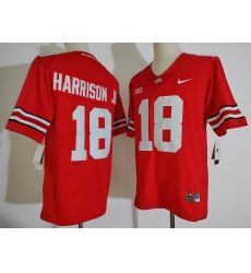 Men Ohio State Buckeyes 18 Marvin Harrison Jr. Red College Football Jersey Men Ohio State Buckeyes 18 Marvin Harrison Jr. Red College Football Jersey