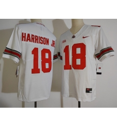Men Ohio State Buckeyes 18 Marvin Harrison Jr. white College Football Jersey Men Ohio State Buckeyes 18 Marvin Harrison Jr. white College Football Jersey
