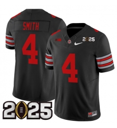 Men's Ohio State Buckeyes #4 Jeremiah Smith Black 2025 CFP Final Patch F.U.S.E. Vapor Limited Stitched Football Jersey Men's Ohio State Buckeyes #4 Jeremiah Smith Black 2025 CFP Final Patch F.U.S.E. Vapor Limited Stitched Football Jersey