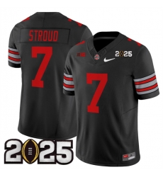 Men's Ohio State Buckeyes #7 C.J. Stroud Black 2025 CFP Final Patch F.U.S.E. Vapor Limited Stitched Football Jersey Men's Ohio State Buckeyes #7 C.J. Stroud Black 2025 CFP Final Patch F.U.S.E. Vapor Limited Stitched Football Jersey