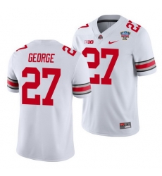 Ohio State Buckeyes Eddie George White 2021 Sugar Bowl College Football Jersey Ohio State Buckeyes Eddie George White 2021 Sugar Bowl College Football Jersey