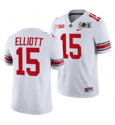 Ohio State Buckeyes Ezekiel Elliott White 2021 Sugar Bowl Champions College Football Playoff College Football Playoff Jersey 0 Ohio State Buckeyes Ezekiel Elliott White 2021 Sugar Bowl Champions College Football Playoff College Football Playoff Jersey 0