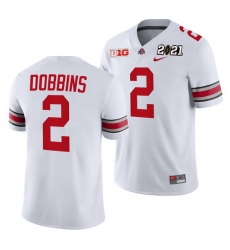 Ohio State Buckeyes J.K. Dobbins White 2021 Sugar Bowl Champions College Football Playoff College Football Playoff Jersey 0 Ohio State Buckeyes J.K. Dobbins White 2021 Sugar Bowl Champions College Football Playoff College Football Playoff Jersey 0