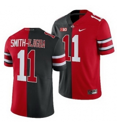 Ohio State Buckeyes Jaxon Smith Njigba Scarlet Black Split Edition Men Jersey Ohio State Buckeyes Jaxon Smith Njigba Scarlet Black Split Edition Men Jersey