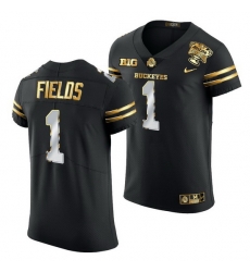 Ohio State Buckeyes Justin Fields Black 2021 Sugar Bowl Golden Limited Authentic Football Jersey Ohio State Buckeyes Justin Fields Black 2021 Sugar Bowl Golden Limited Authentic Football Jersey